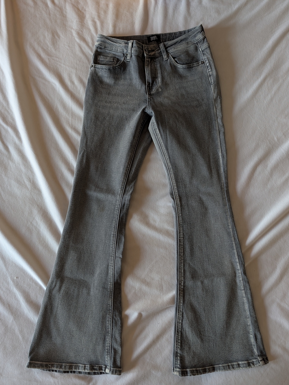 Gray Flare Jeans